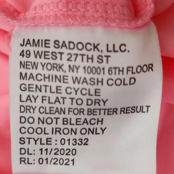 Jamie Sadock Pink Golf Skort Skirt Zipper Pockets Athletic Womens Size 12 - Picture 10 of 10